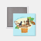 Aimant Groupe de livres de la Jungle Shot 4 (Recto/Verso)