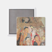 Aimant Groupe de moines et de bouddha (Recto/Verso)