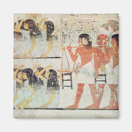 Aimant Groupe de personnes en deuil lors du cortège funèb (Devant)