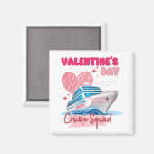 Aimant Groupe de vacances de la Saint-Valentin Croisière (Recto/Verso)