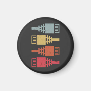 Aimant Groupe LAN de l'ingénieur réseau Geek de technolog