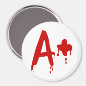 Aimant Groupe sanguin A+ Positif #Hôpital d'horreur (Recto/Verso)