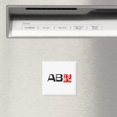 Aimant Groupe sanguin AB Kanji japonais (In Situ (Lave-vaisselle))