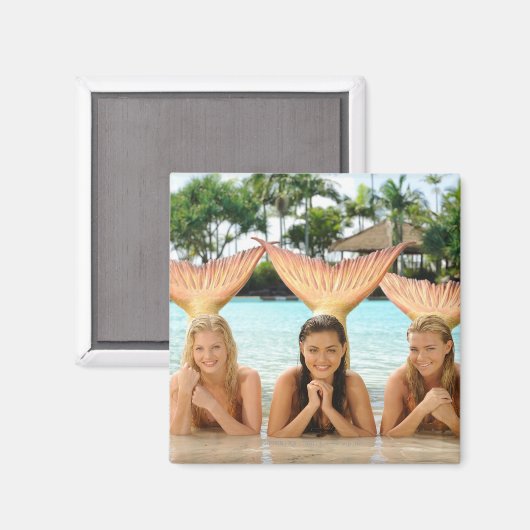 Aimant Groupe Sur La Plage (Recto/Verso)