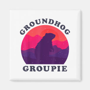 Aimant Groupie de la marmotte Rétro Vintage 60s 70s 80s H