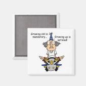 Aimant Growing Up est un Humour facultatif (Recto/Verso)