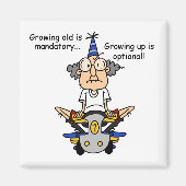 Aimant Growing Up est un Humour facultatif (Devant)