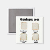 Aimant Growing Up Poor - The Versatile Bread Slice (Recto/Verso)