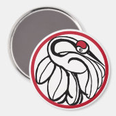 Aimant Grue japonaise Tancho (Recto/Verso)