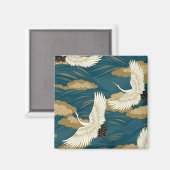 Aimant Grues japonaises (Recto/Verso)