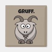 Aimant Gruff Grey Chèvre Funny Fairy Tale Dessin (Devant)
