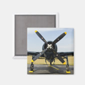 Aimant Grumman F8F Bearcat Navy Carrier Fighter sur (Recto/Verso)