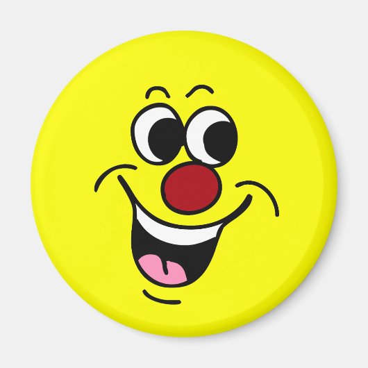 Aimant Grumpey du visage souriant (Devant)