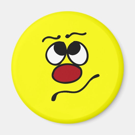 Aimant Grumpey faciale confuse (Devant)