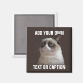 Aimant Grumpy Cat - Ajouter votre propre texte (Recto/Verso)