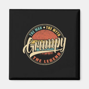 Aimant Grumpy L'Homme Le Mythe La Légende Vintage Retro F