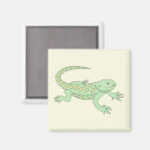 Aimant Grüner Leguan (Recto/Verso)