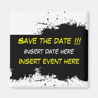 Grunge Ink Stain - Enregistrer la date Modèle de l