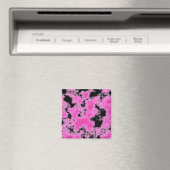 Aimant Grunge rose (In Situ (Lave-vaisselle))