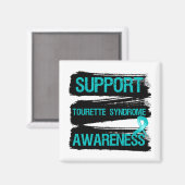 Aimant Grunge - Soutien Sensibilisation au syndrome de la (Recto/Verso)