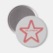 Aimant Grunge Superstar Magnet, Rouge (Recto/Verso)