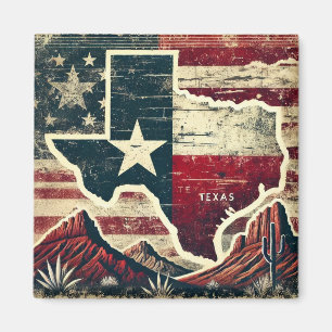 Aimant Grunge Texas en détresse