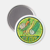 Aimant Grunge végétarien (Recto/Verso)