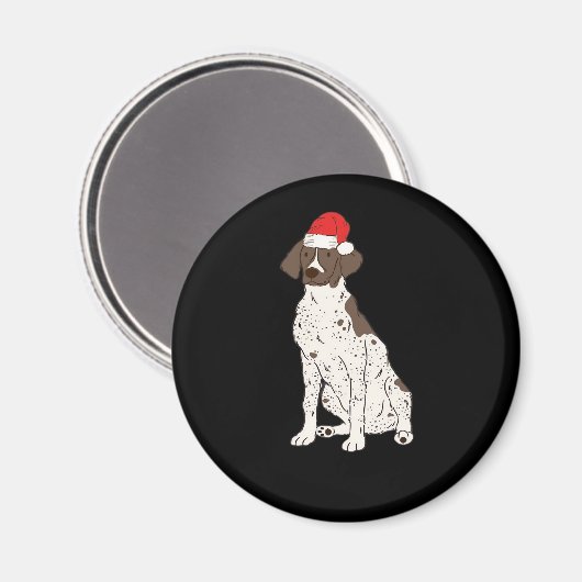 Aimant GSP Pointeur allemand à courte portée Chien de Noë (Recto/Verso)