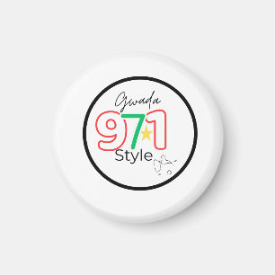 Aimant Guadeloupe 971 Style Magnet