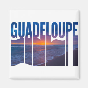Aimant Guadeloupe: Coucher de Soleil Tropical des Caraïbe