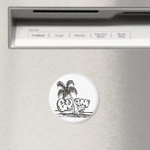 Aimant guam b&w (In Situ (Lave-vaisselle))