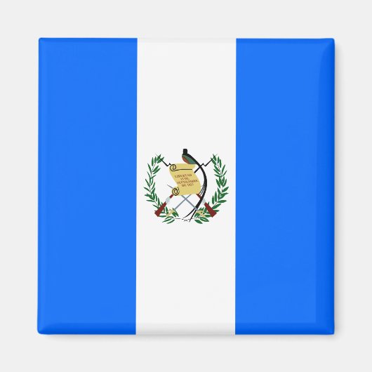 Aimant Guatemala Drapeau de haute qualité (Devant)