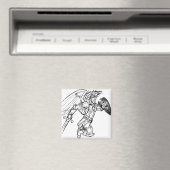 Aimant guerrier ange (In Situ (Lave-vaisselle))