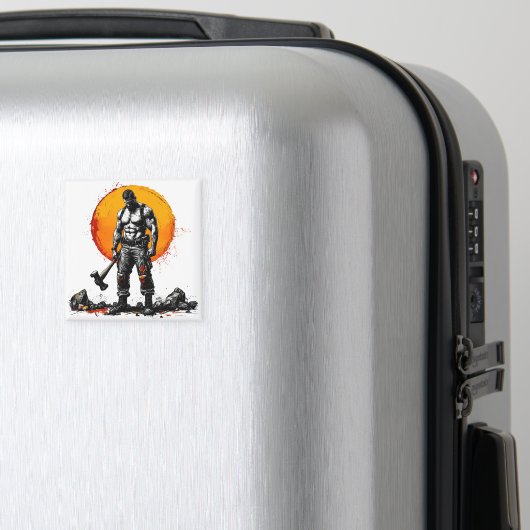 Aimant guerrier barbare médiéval imaginaire hummer force (In Situ (Bagages))