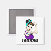 Aimant Guerrier de prévention du suicide Incassable Parfa (Recto/Verso)