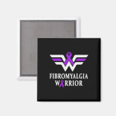 Aimant Guerrier de sensibilisation à la fibromyalgie Sout (Recto/Verso)