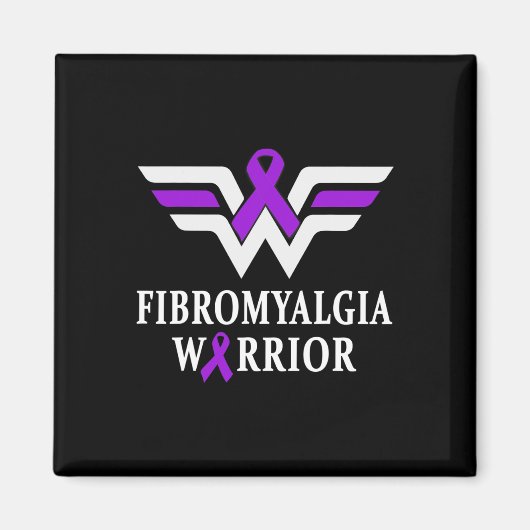 Aimant Guerrier de sensibilisation à la fibromyalgie Sout (Devant)