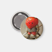 Aimant Guerrier Fraise (Recto/Verso)