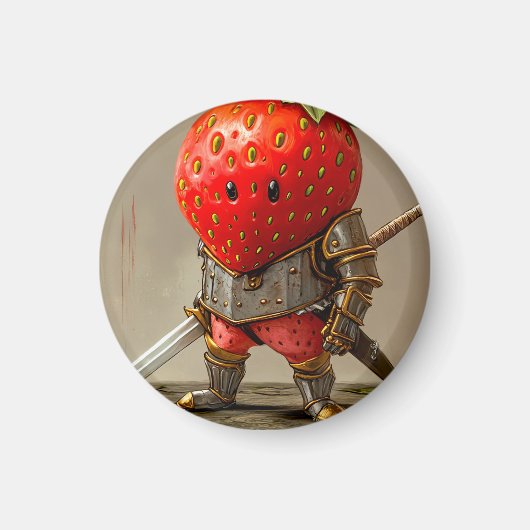 Aimant Guerrier Fraise (Devant)