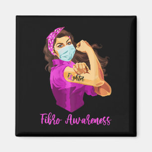 Aimant Guerrier indestructible - Lutte Fibromyalgie Défen