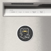 Aimant guerrier mignon ours en peluche ninja samur (In Situ (Lave-vaisselle))