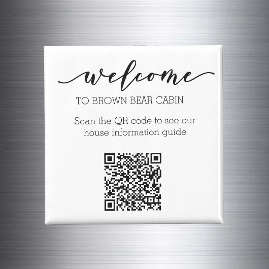 Aimant Guide STR Code QR Guide d'information Location de