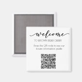 Aimant Guide STR Code QR Guide d'information Location de  (Recto/Verso)