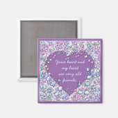 Aimant Guillemets précieux étincelants (Recto/Verso)