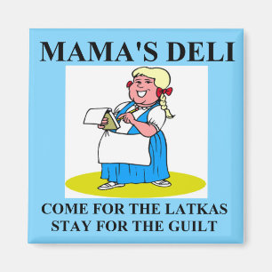 Aimant guilt de maman juive et latkes