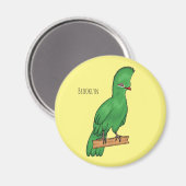 Aimant Guinée turaco bird cartoon (Recto/Verso)