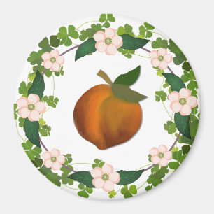Aimant Guirlande de fleur de pêche