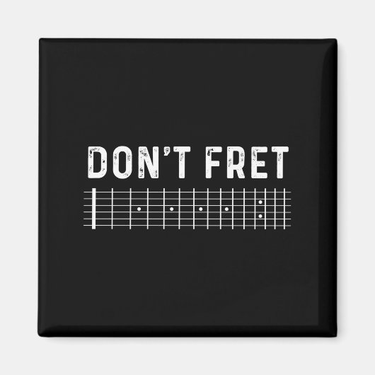 Aimant Guitar Shirt Don't Fret Long Sleeve  (Devant)