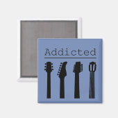 Aimant Guitare accro (Recto/Verso)