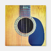 Aimant Guitare acoustique 6 cordes Dreadnought Design d'a (Devant)